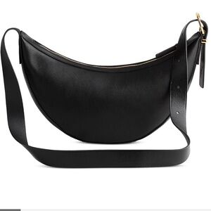 Madewell Essential Sling Bag Black Leather